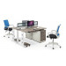 2 Seater Straight Workstation Open Office Cubicle Modern Partition (HF-CE012)