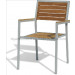 2-Years of Warranty Aluminum Teak Armrest Chair-Outdoor/Garden/Patio Furniture
