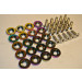 20 Pack Bumper Fender Headlight Neo Chrome Aluminum Washer with 10mm Bolt