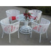2015 Outdoor White Table and Chair