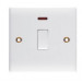 20A Wall Switch, Double Plate with Neon
