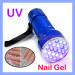 21 LED UV Black Light UV Gel Lamp Inks Scorpions Detecting Flashlights (TORCH-03)