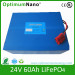 24V 60ah LiFePO4 Battery for Energy Storage/Solar System