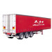 3 Axles Dry Bulk Cargo Carrier Curtain Side Semi Trailer