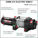 3000lbs 12V Electric Anchor Winch for ATV