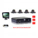 3G Mdvr with 4PCS Mini Car Camera and Quad Image Monitor for Car Security