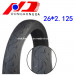 40% Gum Content Africa Popular 26*2.125 Bicycle Tyre