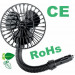 5 Inch Fixed Plastic Mini Car Fan with Direct Plug