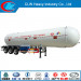 56000liters Liquefied Petroleum Gas Semitrailer with Low Price