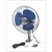 6 " 12V DC Half-Guard Car Fan (WIN-112)