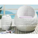 6012 Outdoor Furniture Modern Elegant Rattan Round Chair