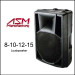 8"/10"/12"/15" 2-Way Active Speakers/PA Speaker/Plastic Speaker Box
