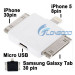 8 Pin Adapter/ 30 Pin Adapter /Samsung Galaxy Tab 30 Pin Adapter / Micro USB Adapte/Multi Functional Adapter for