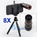 8X Zoom Telescope Camera Lens Kit + Tripod + Case for Apple iPhone 5 5g