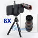 8X Zoom Telescope Mobile Phone Camera Lens Price Kit + Tripod + Case for iPhone 5 5g (IP5G-047)