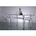 Acrylic Dining Table and Chair Furniture Set for Home Used