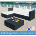 All Weather PE Rattan and Waterproof Cushion, Compound Rattan Sofa