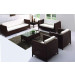 Aluminium Frame and PE Rattan Sofa