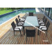 Aluminum Aluminium Dining Rattan Outdoor Garden Furniture