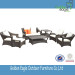 Aluminum Frame Rattan Furniture Italian Design Sofa