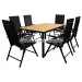 Alumium Garden Furniture, Outdoor Dining Chairs and Table (PATD-1110)