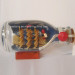 Amazing Bottles Decoration with a Brown Ship Model
