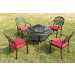 American Outdoor Garden Furniture Aluminum Casting BBQ Round Table (SD515)