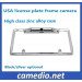 American USA Car Backup License Plate Frame Camera (silver/black color)
