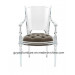 Attractive Acrylic Wedding Chair with Cushion