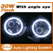 Auto Light Angle Eyes Round 30W 7 Inch LED Headlight