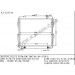 Auto Radiator for Hilux YN5#/6#/10#'84-98 AT OEM: 16400-35150/35360 (KJ-12313A)