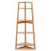 Bamboo 4 Tiers Corner Shelf / Corner Rack for Household