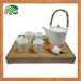Bamboo Ceramic Tea Set