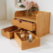 Bamboo Cosmetic Organizer Table Organizer