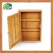 Bamboo Key Holder / Hooks Storage Cabinet / Wall Mounted Organizer/ Magnetic Cupboard