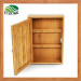 Bamboo Key Holder / Hooks Storage Cabinet / Wall Mounted Organizer/ Magnetic Cupboard