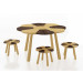 Bamboo Kids Playing Table Game Table and Stool