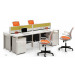 Basic Design Office Desk-Top Workstation with Mobile Pedestal (HF-BSP003)