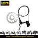 Bicycle Hydraulic Brake Device with Disc Lever and Cable