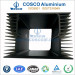 Black Anozized Aluminium Extruded Heatsink with CNC Machining