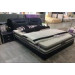 Black Leather Bedroom Furniture Bedroom Sets (J601)