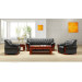 Black PU Leather Sofa Set (HY-S869)