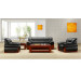 Black Synthetic Leather Sofa Set with Wooden Frame (HY-S924)