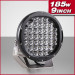 Black and Red 9inch LED Driving Light, 15000lm 185W Round CREE LED Driving Lights