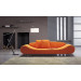 Bright Orange Color Sofa Day Bed/Pouffe/Settee for Ornate Furniture