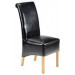 Brown Color PU Chair/Faux Leather Dining Chair/Wooden Chair