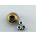 CNC Anodized Aluminum Round Ball Car Gear Knob with 3 Adjuster Thread