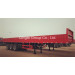 Cargo Transportation Semi Trailer with Barrier 3 Axles (QDT9401)