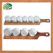 Ceramic Coffee Cup Set with Bamboo Base