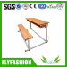 Cheap Fixed Double Student Desk&Chair